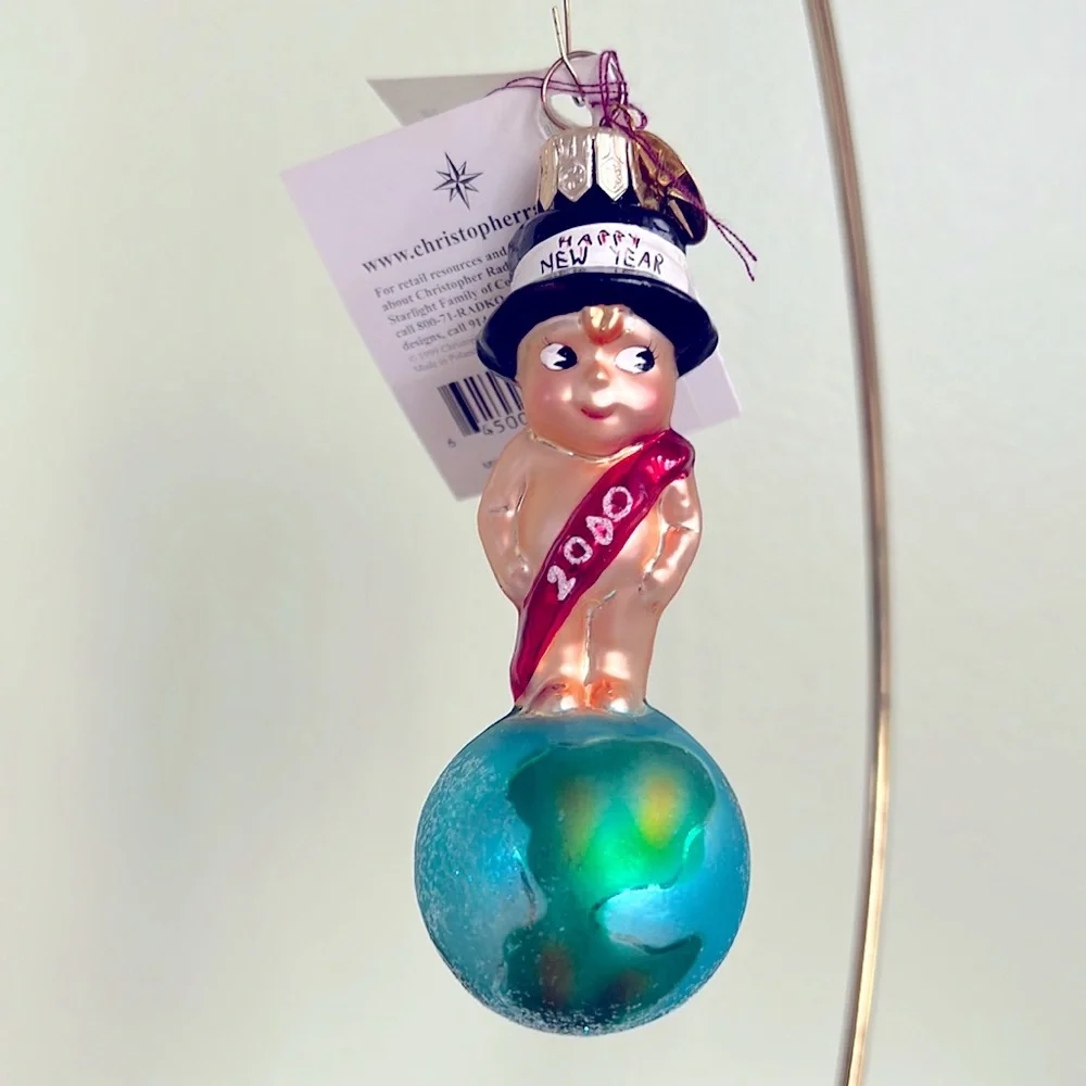 Christopher Radko New Year Baby Ornament